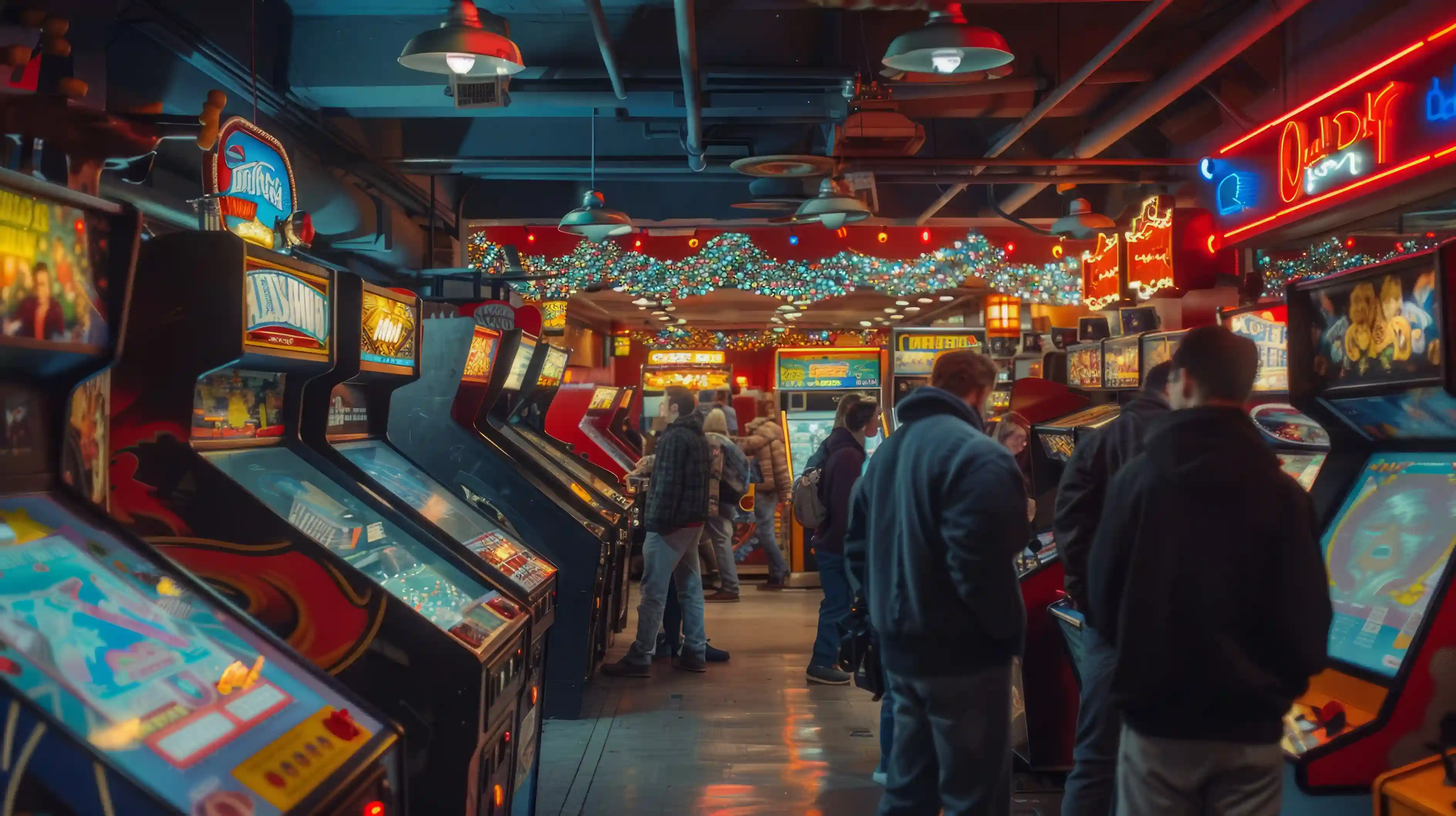 Gaming hall atmosphere